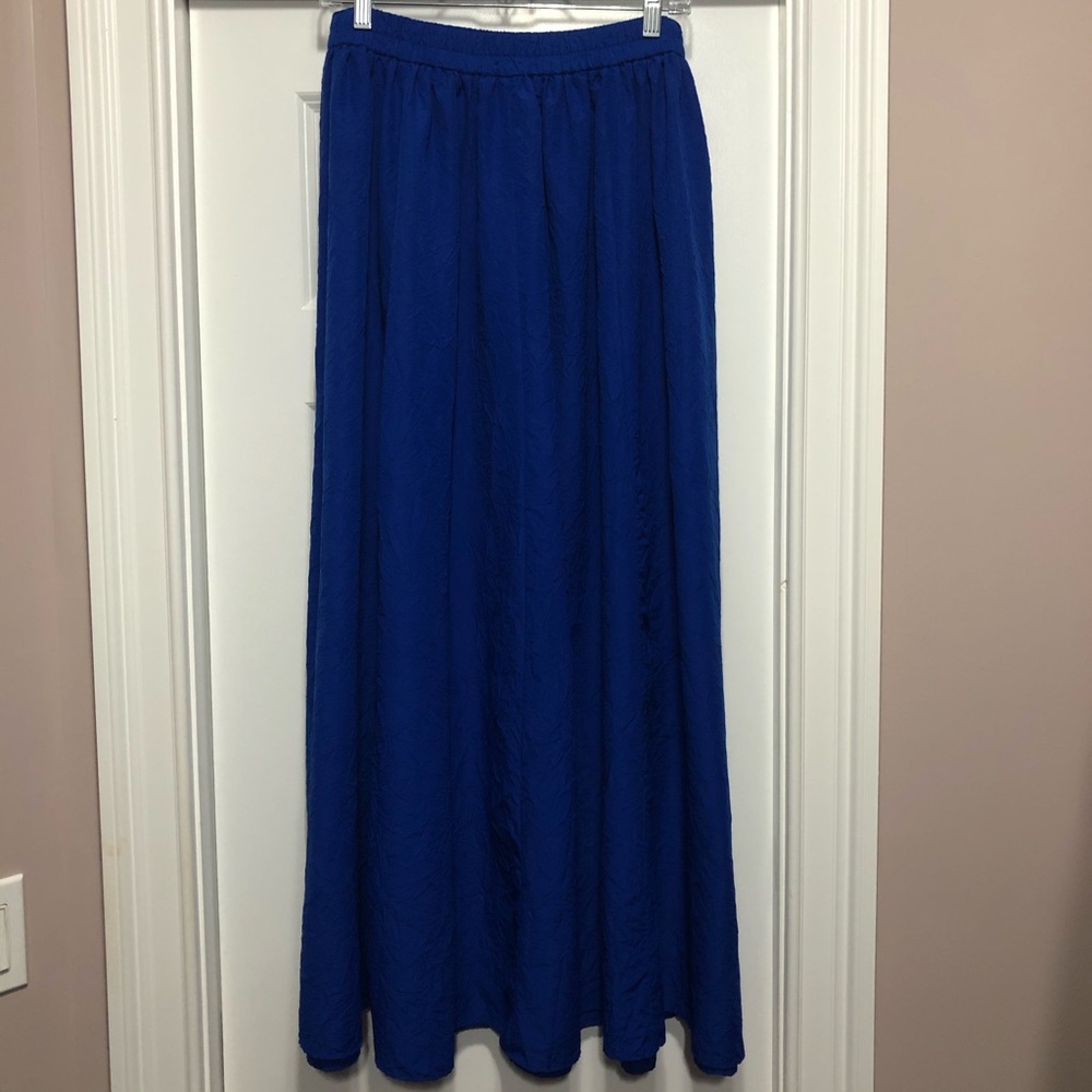 Bright Blue Maxi Skirt